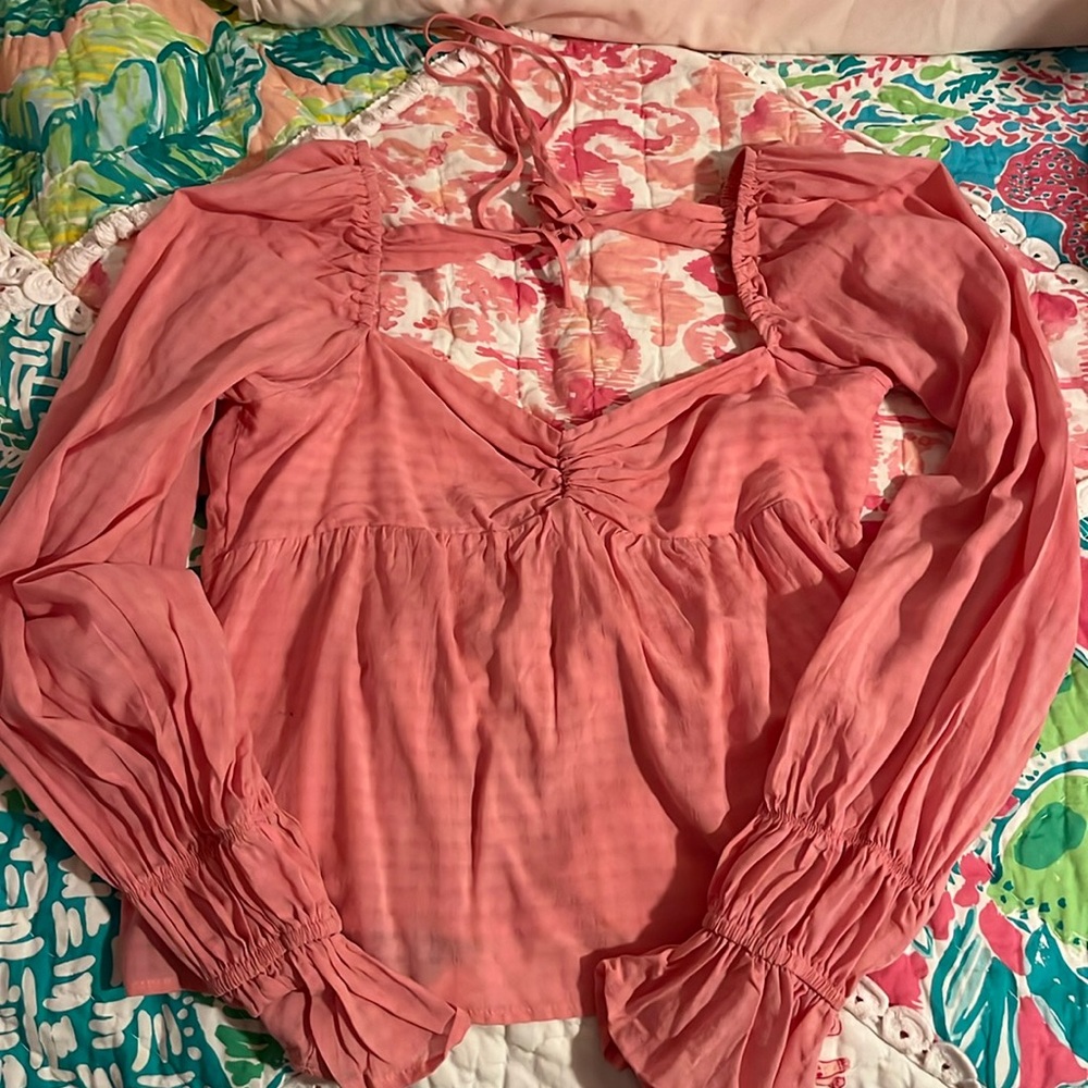Beautiful pink blouse- south moon under
